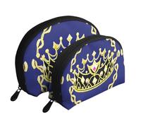 Labyrinth Treasure Map Moon Cosmetic Bag, Travel Makeup Pouch, Portable Waterproof Cosmetic Pouch for Girls Women., Fantasy Tiara, One Size