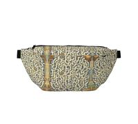 Labyrinth Treasure Map Running Waist Pack-No-Bounce Phone Holder for Gym, Waterproof Crossbody Bum Bag with Adjustable Strap