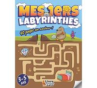 Labyrinthe enfants 3-5 ans: Livre en couleur | Des Labyrinthes d'animaux divertissants | Un livre enfant +3 ans éducatif pour les touts petit | livre d'activités Gato