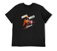 LABZAADGUK Unisex T-Shirt Get in Good Johnny Winter Captured Live Black XL