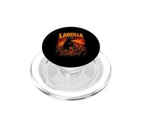 LABZILLA Fiery Black Dog in Urban Chaos PopSockets PopGrip for MagSafe