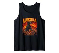 LABZILLA Fiery Black Dog in Urban Chaos Tank Top