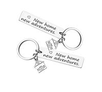 LAC 2 Couples Keyrings - House Warming Gifts New Home - Moving House Gifts - His and Hers Keychains