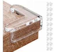 LAC Corner Protectors for kids - 20 PCS Baby Proofing Edge Protector with Strong Adhesion - Transparent Corner Covers Child Safety
