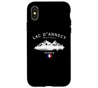 Lac d'Annecy Haute-Savoie France Mountain Resort French Flag Case for iPhone X/XS