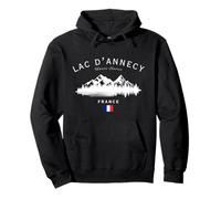 Lac d'Annecy Haute-Savoie France Mountain Resort French Flag Pullover Hoodie