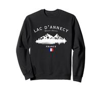 Lac d'Annecy Haute-Savoie France Mountain Resort French Flag Sweatshirt