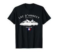 Lac d'Annecy Haute-Savoie France Mountain Resort French Flag T-Shirt