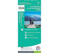 Lac d'Annecy - Lac du Bourget by bike: 1:100000 (Découverte à vélo)