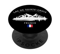 Lac de Sainte Croix Provence Alpes Côte d’Azur French Flag PopSockets Adhesive PopGrip