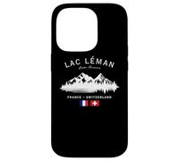 Lac Léman Lake Geneva France Switzerland French Swiss Flag Case for iPhone 14 Pro