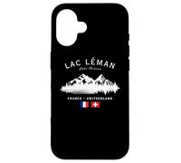 Lac Léman Lake Geneva France Switzerland French Swiss Flag Case for iPhone 16