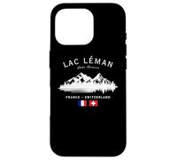 Lac Léman Lake Geneva France Switzerland French Swiss Flag Case for iPhone 16 Pro