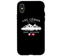 Lac Léman Lake Geneva France Switzerland French Swiss Flag Case for iPhone X/XS