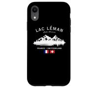 Lac Léman Lake Geneva France Switzerland French Swiss Flag Case for iPhone XR