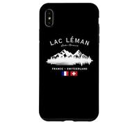 Lac Léman Lake Geneva France Switzerland French Swiss Flag Case for iPhone XS Max