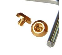 LACAK Watch Bezel Screw Compatible with Diesel Mr Daddy 2.0 Mens Watch Glass DZ7395 DZ7370 (Rose Gold)