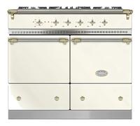Lacanche LG1052CTIVA 100cm Classic Cluny Ivory & Brass Dual Fuel Range Cooker