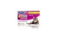 Lacasa Bedding 4Fleas Tablets for Cats and Kittens, Pack of 6