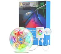 Lacasa Motion Sensor RGB LED Strip Lights, Under Bed Lights for Bedroom Night Light Indoor, Rechargeable Battery, Dynamic Colour Changing, RGB Plus Warm White 40" LED Strips, Dimmable