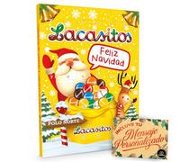 Lacasitos Advent Calendar 2025 · 24 Colourful Chocolates · 3 Random Christmas Designs · Includes Personalised Cia&Co Card · Educational Puzzles · Fun Advent Calendar for Children · 72 g