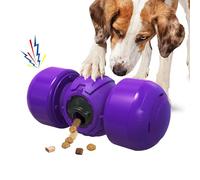 LACCEN Interactive Dog Toy, Rolling Dog Treat Dispenser Slow Feeder, Funny Puzzle Toy Reduce Boredom Improve IQ, Dog Treat Toys for Boredom Medium Large Dogs (Purple)