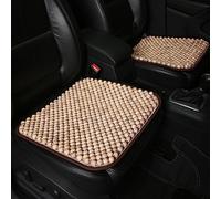 LACDL Beaded Car Seat Covers for Cars, Cooling Bead Seat Cover for Trucks & SUVs - Auto Ventilated Seat Cooler Pad, Natural Wood Breathable Beads - Sweat Protector for Summer, Burlywood