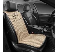 LACDL Beaded Car Seat Covers for Cars, Cooling Bead Seat Cover for Trucks & SUVs(headrest Removable only) - Auto Ventilated Seat Cooler Pad, Natural Wood Breathable Beads Sweat Protector, Burlywood