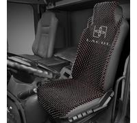 LACDL Beaded Seat Covers for Truck, Trailer, Van, RV, Car Seat Cooling Cover, Auto Ventilated Seat Cushion, Wood Breathable Car Seat Beads, Seat Cooler Pad Sweat Protector for Summer, Dark Red