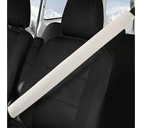 LACDL Extra Long Seatbelt Covers Super Soft Furry for Adults Kids Women & Men, Thick Plush Full Car Seat Belt Cushion, Fluffy Shoulder Pad Protector, Auto Interior Accessories, 1pc, Off White, 39.5in