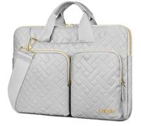 Lacdo 360° Protective Laptop Shoulder Bag for 13 inch New MacBook Air M5 A3449 2026, M4 A3240 2025 / M3 A3113 / M2 A2681 / M1 A2337 A2179 A1932, 13 inch MacBook Neo A18 Pro A3404 2026, Space Gray