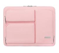 Lacdo 360° Protective Laptop Sleeve Case for 13" New MacBook Air M5 A3449 2026, M4 A3240 2025/M3 A3113/M2 A2681/M1 A2337, 13 inch New MacBook Neo A18 Pro A3404, 13" iPad Pro M5/iPad Air M3 2025, Pink
