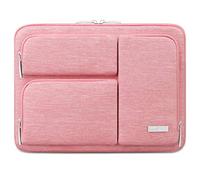 Lacdo 360° Protective Laptop Sleeve Case for 13" New MacBook Air M5 A3449 2026, M4 A3240 2025/M3 A3113/M2 A2681/M1 A2337, 13 inch New MacBook Neo A18 Pro A3404, 13" iPad Pro M5/iPad Air M3 2025, Peach