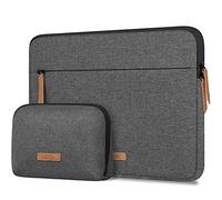 Lacdo 360° Protective Laptop Sleeve Case for 14 inch New MacBook Pro M5/M4/M3/M2/M1 Chips Pro Max A3434 A3112 A3401 A3185 A2918 A2992 2025-2021, 13.8" Surface Laptop 7 Copilot+PC, Dark Gray