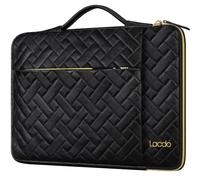 Lacdo 360° Protective Laptop Sleeve Case for 14" New MacBook Pro M4/M3/M2/M1 Chips Pro Max A3112 A3401 A3185 A2918 A2992 A2779 2024-2021, 13.8" Surface Laptop 7th Copilot+PC Bag, Elegant Black