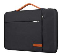 Lacdo 360° Protective Laptop Sleeve Case for 16 inch New MacBook Pro M4/M3/M2/M1 Pro/Max A3403 A3186 A2991 A2780 A2485 A2141 2024-2019, 15 inch Surface Laptop 7th Copilot+PC/6/5/4 Computer Bag, Black