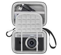 Lacdo Camera Case Compatible with Kodak PIXPRO C1 Friendly Zoom Digital Camera, Hard EVA Protective Camera Storage Trave Bag, Mesh Pocket Fit Batteries, USB Cable, SD Card, Gray