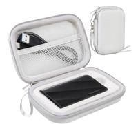 Lacdo Hard Carrying Case for Samsung T9 Portable Solid State Drives 1TB 2TB 4TB USB 3.2 External SSD Hard EVA Shockproof Storage Travel Bag, Gray