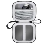 Lacdo Hard Drive Carrying Case for Corsair EX400U USB4 Portable SSD 1TB 2TB 4TB USB 3.2 Type-C External Solid State Drives Shockproof Water Repellent Storage Travel Bag, Black+Gray