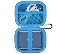 Lacdo Hard Drive Carrying Case for Crucial X10 Pro/Crucial X9 Pro Portable SSD 1TB 2TB 4TB USB 3.2 External Solid State Drives EVA Shockproof Water Repellent Travel Storage Bag, Blue