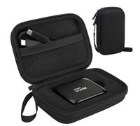 Lacdo Hard Drive Carrying Case for Crucial X9 / X10 / X10 Pro / X9 Pro SSD 1TB 2TB 4TB 6TB 8TB Portable External Solid State Drive Shockproof Water Repellent Crucial SSD Case Storage Travel Bag, Black