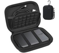 Lacdo Hard Drive Case for Toshiba Portable External Hard Drive HDD, Black | For Toshiba Canvio Basics / Canvio Advance / Canvio Flex /Gaming Portable HDD Case 1TB 2TB 4TB Shockproof Carrying Travel Bag