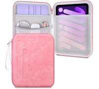 Lacdo iPad Mini 7 Sleeve, iPad Mini Case Bag, Tablet Sleeve Case for iPad Mini 7 (A17 Pro), iPad mini 6 5 4 3 2, Samsung Galaxy Tab A7 Lite/Tab A9 8.7" Hard Shell Protective Tablet Carrying Case, Pink