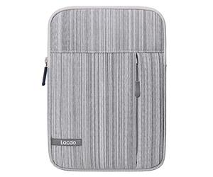 Lacdo iPad Mini 7 Sleeve, iPad Mini Case Bag, Tablet Sleeve Portable Case for iPad Mini 7 (A17 Pro)/6/5/4/3/2, Lenovo Tab M8, Samsung Galaxy Tab A7 Lite 8.7" / Galaxy Tab A 8.0" Tablet Bag, Dark Gray