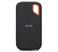 Lacdo Silicone Case Cover for SanDisk Extreme Portable SSD 500GB 1TB 2TB 4TB 8TB External Solid State Drive, Soft Silicon Protective Sleeve Skin for SanDisk Extreme SSD, Travel Pouch Storage Bag,Black