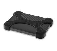 Lacdo Silicone Hard Drive Case for Seagate Portable/Game Drive, WD Elements/My Passport, Toshiba Canvio Basics/Flex Portable External Hard Drive 1TB 2TB 2.5 inch HDD Protective Cover Shockproof, Black