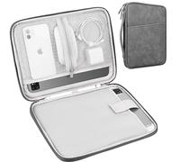Lacdo Tablet Sleeve Bag Case for 11 inch iPad A16, 11 inch iPad Air M4 M3 M2, 11 Inch iPad Pro M4, 10.9" 10.2" iPad, 10.9" iPad Air, 10.5" iPad Pro, 11" Galaxy Tab A9+ Fit Magic Keyboard, Dark Gray