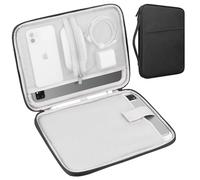 Lacdo Tablet Sleeve Bag Case for 11 inch iPad A16, 11 Inch iPad Air M4 M3 M2, 11 inch iPad Pro M5 M4, 10.9" 10.2" iPad, 10.9" iPad Air, 10.5" iPad Pro, 11" Galaxy Tab A9+ Fit Magic Keyboard, Black