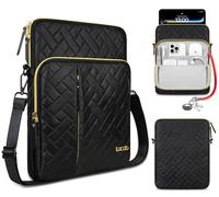 Lacdo Tablet Sleeve Shoulder Bag for 11 inch iPad A16, 11 inch iPad Air M3 M2, 11" iPad Pro M4, 10.9" iPad, 10.2" iPad, 10.9" iPad Air, 10.5" iPad Pro, 11" Galaxy Tab A9+ ipad Carrying Bag, Black