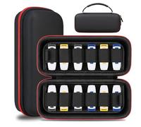 Lacdo USB Flash Drive Case Organizer, Thumb Drive Holder Hard Storage Case | for 24 SanDisk/SamData/Samsung USB Flash Drives Memory Sticks Jump Drive Portable Travel Carrying Bag with Handle, Black
